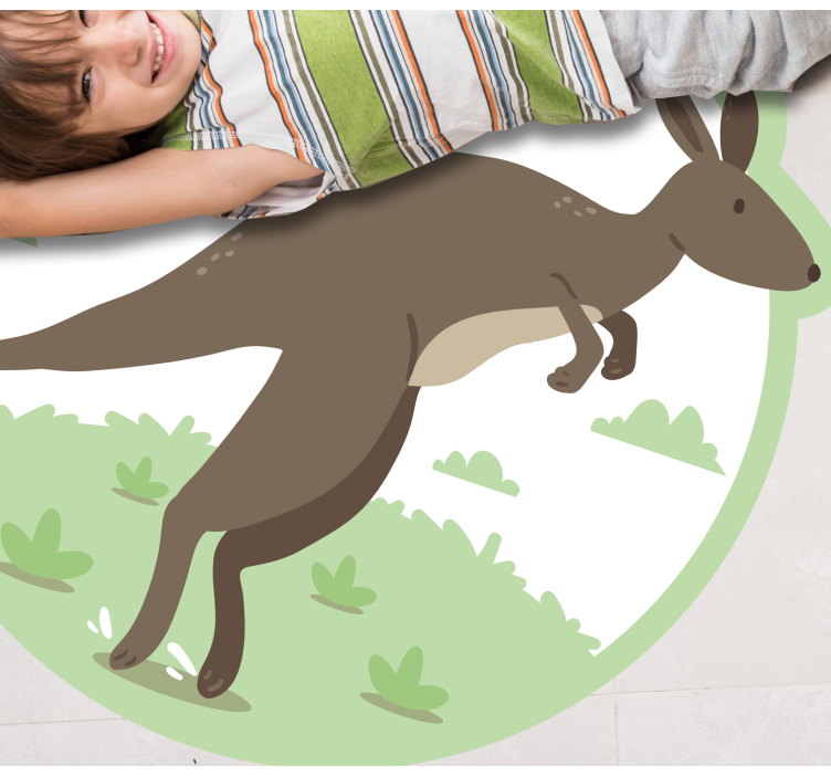 Kangaroo Leap kids vinyl carpet - TenStickers