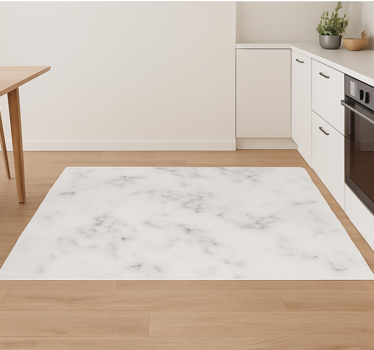 Kitchen vinyl carpet simple marble design - TenStickers