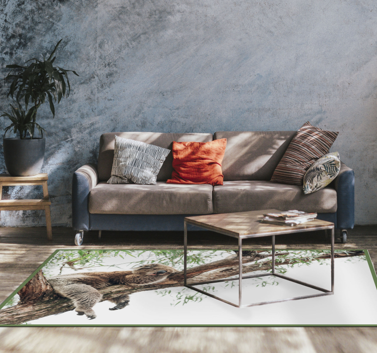 Koala tree scene animal vinyl carpet - TenStickers