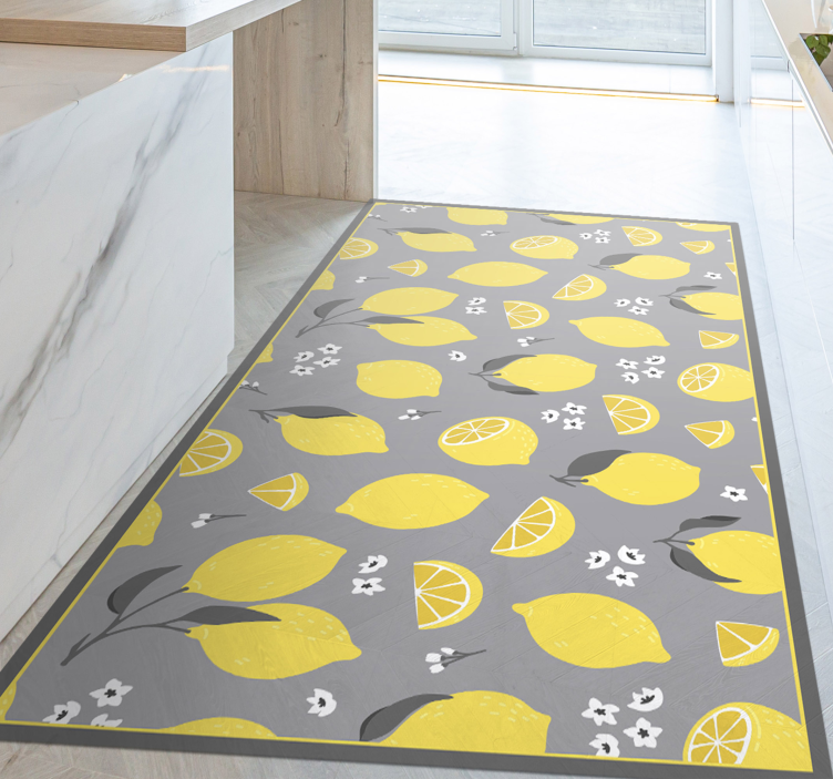 Lemon Slice Concept kitchen vinyl carpet - TenStickers