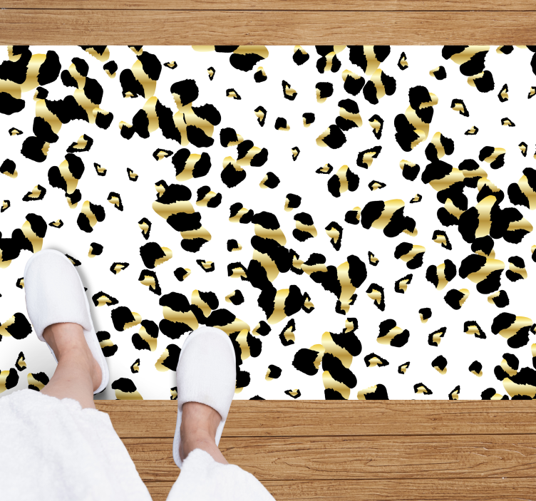 Leopard pattern elegance animal print vinyl carpet - TenStickers
