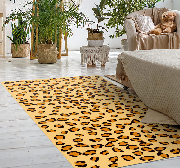 Leopard Spots animal print vinyl carpet - TenStickers