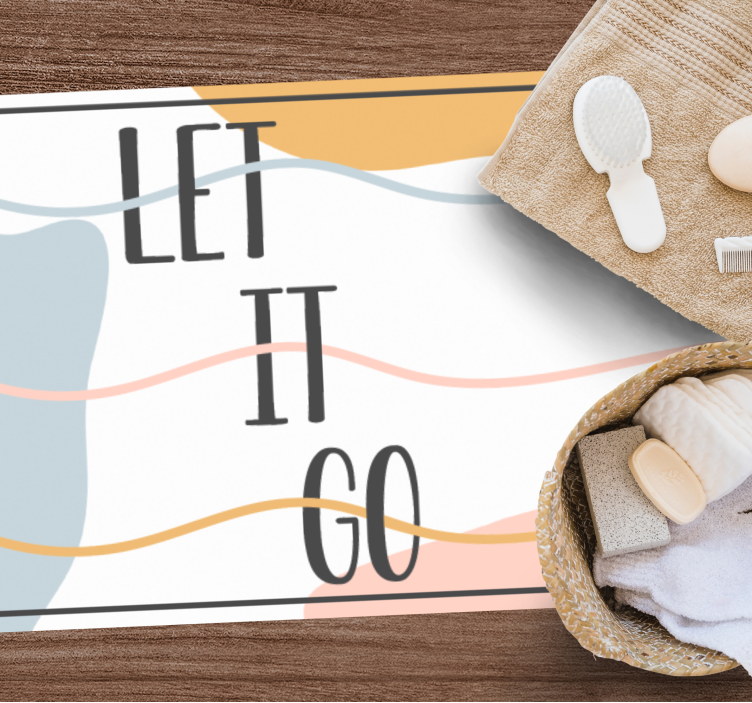 LET IT GO custom vinyl carpet - TenStickers