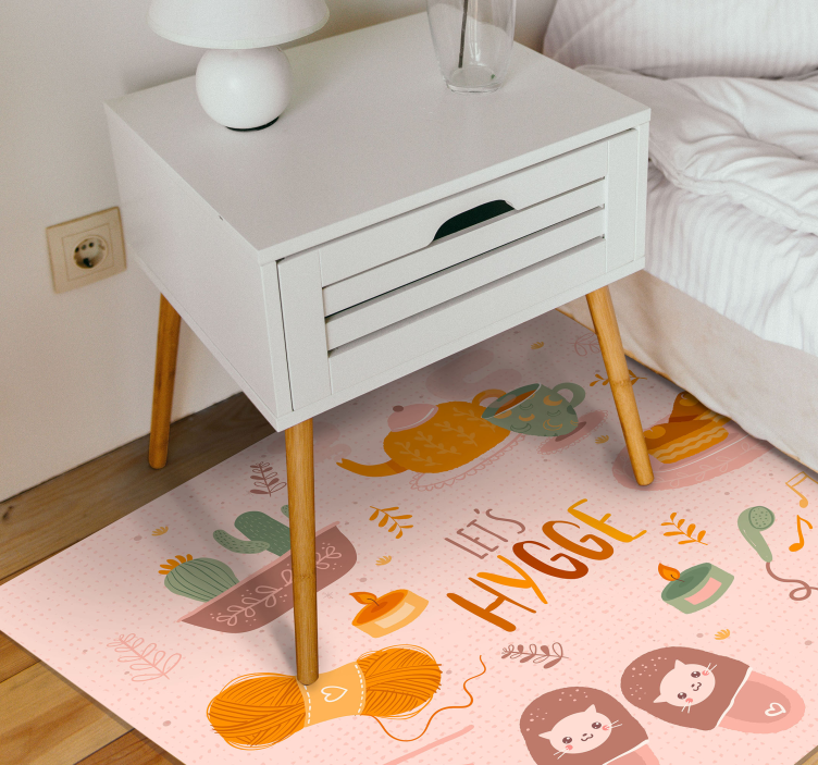 Let's hygge cozy design teen vinyl carpet - TenStickers