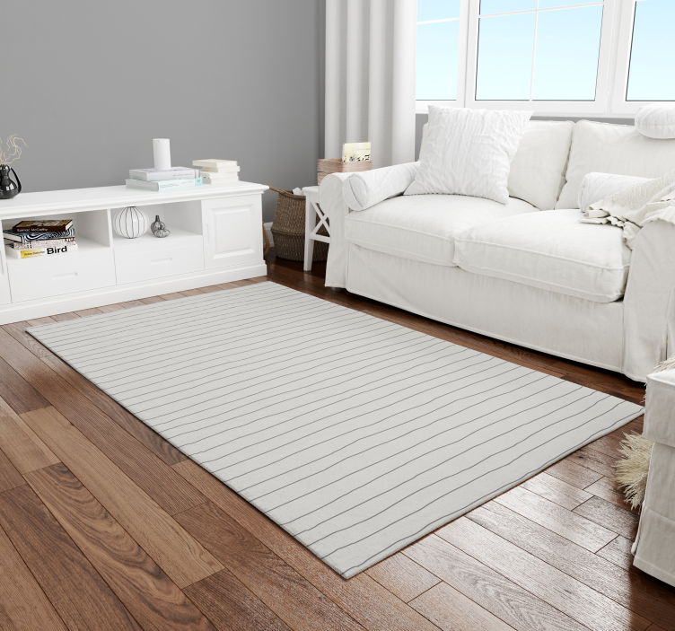 Linear Monochrome striped vinyl carpet - TenStickers