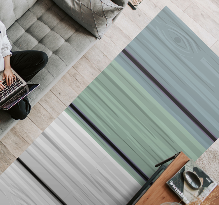 Linear Tranquility striped vinyl carpet - TenStickers