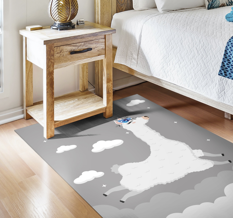 Lively Llama Fantasy kids vinyl carpet - TenStickers