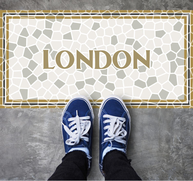 LONDON MOSAIC mosaic vinyl carpet - TenStickers