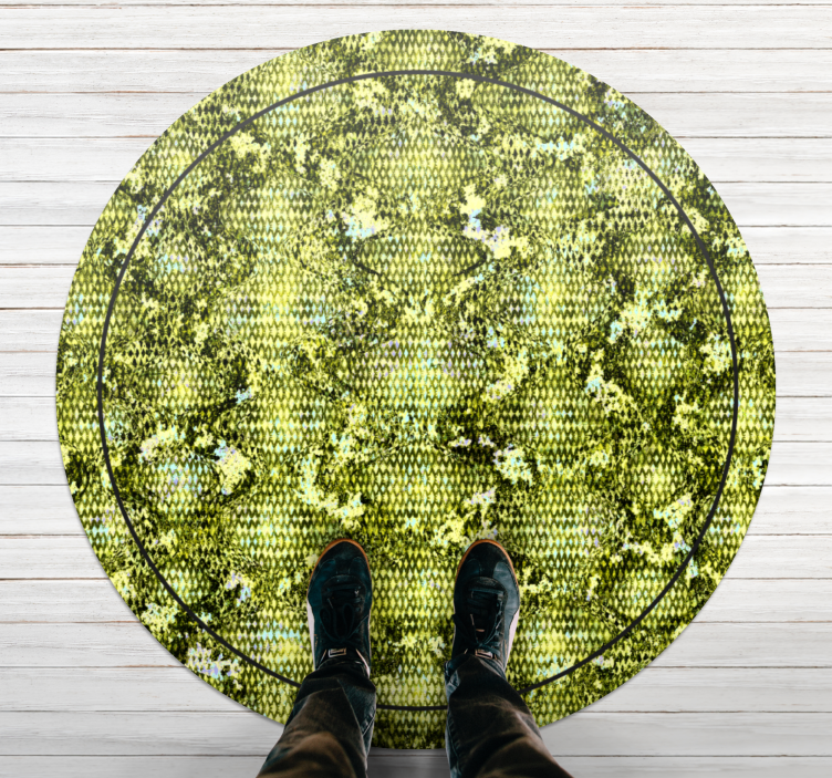 Animal print vinyl carpet reptile green skin - TenStickers