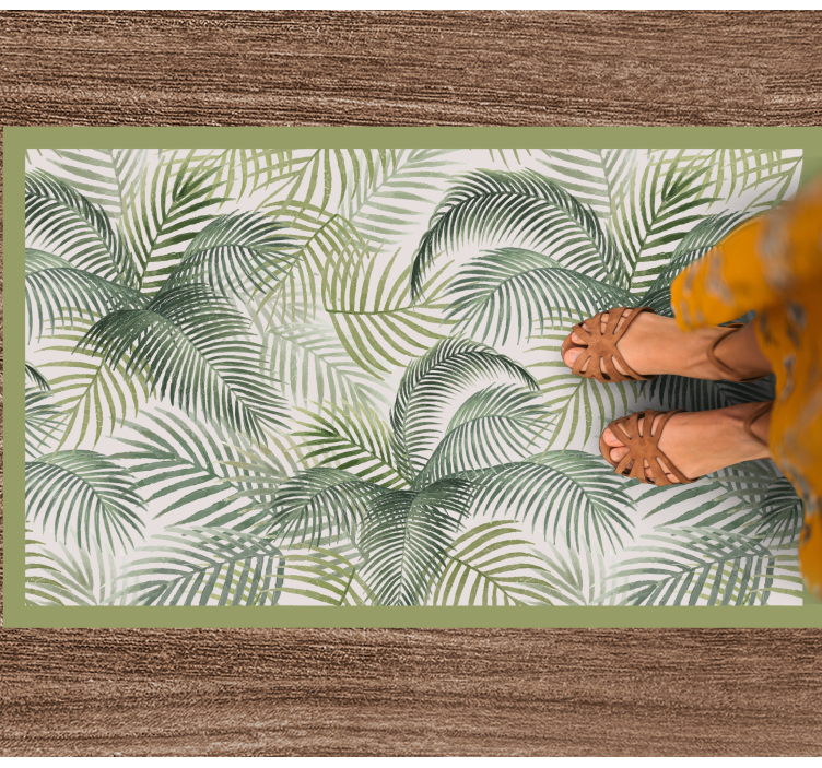 Lush Greenery nature vinyl carpet - TenStickers