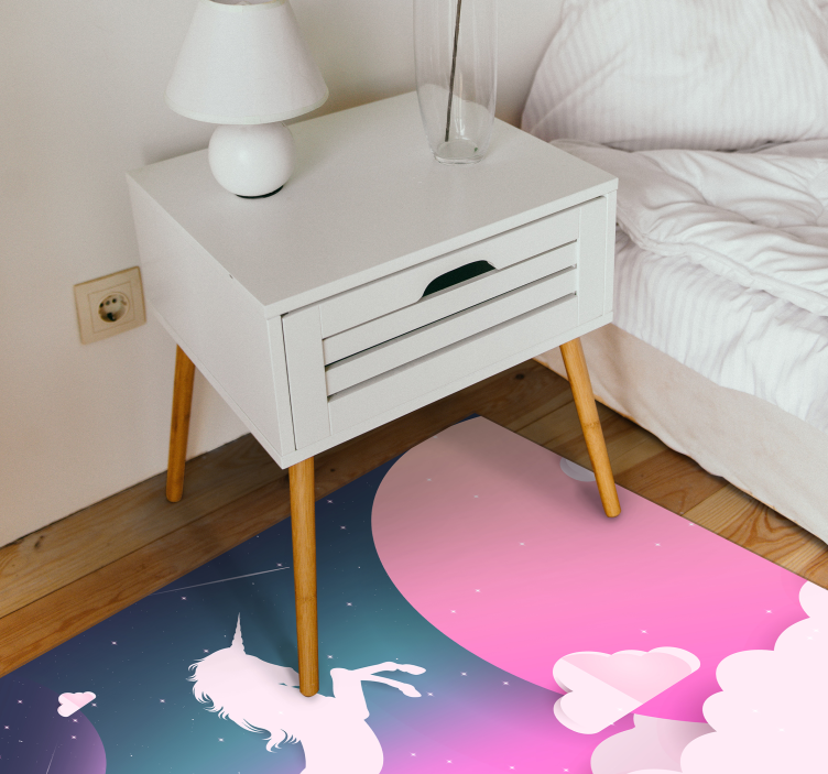 Magical Unicorn kids vinyl carpet - TenStickers