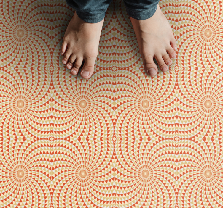 Mandala Pattern Detail mandala vinyl carpet - TenStickers