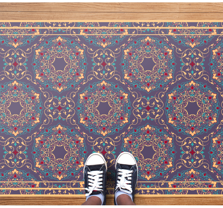 Mandala vinyl carpet with intricate mandala designs - TenStickers