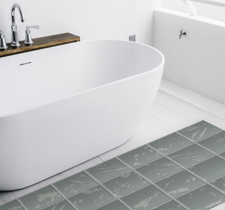 Marbled Tile Effect bathroom vinyl carpet - TenStickers