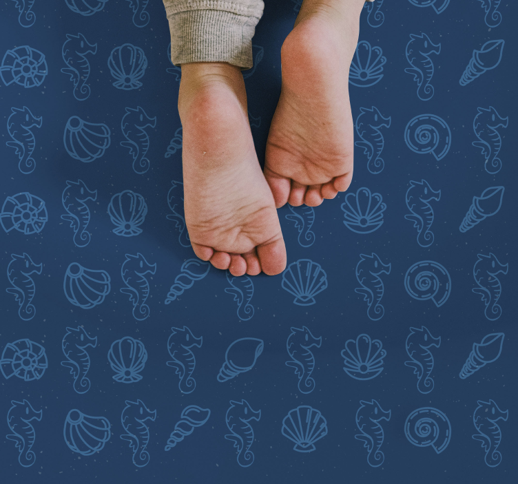 Marine Motifs Illustration animal vinyl carpet - TenStickers