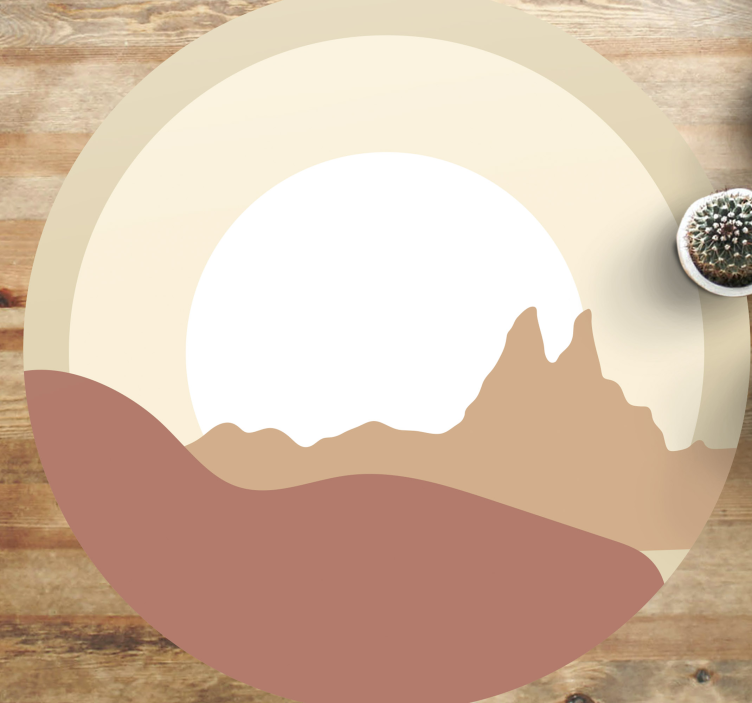 Minimalist Landscape nature vinyl carpet - TenStickers