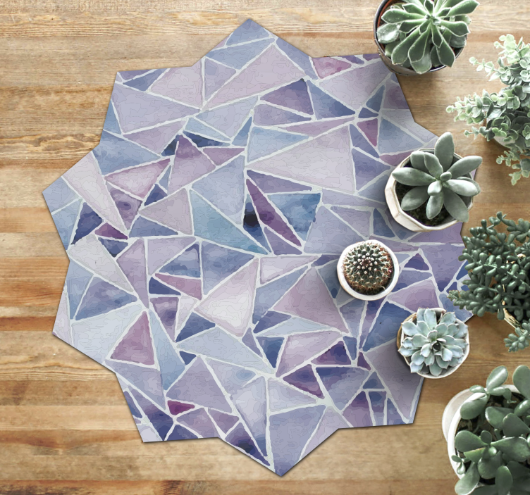 Modern Geometric Arrangement mosaic vinyl carpet - TenStickers