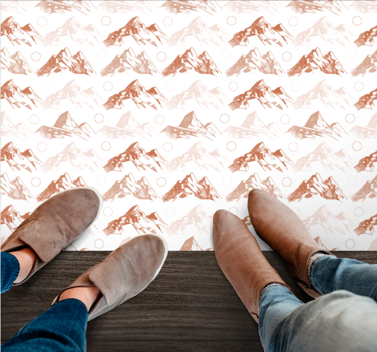 Mountain Pattern nature vinyl carpet - TenStickers