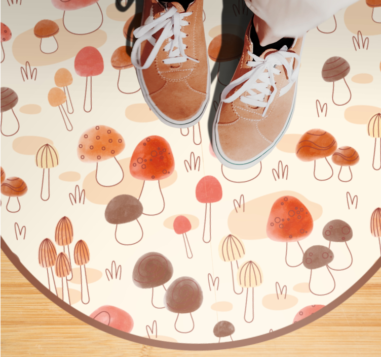 Mushroom Concept nature vinyl carpet - TenStickers