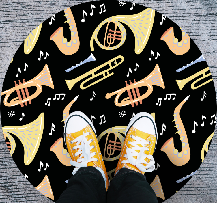 Musical Instrument Idea kids vinyl carpet - TenStickers