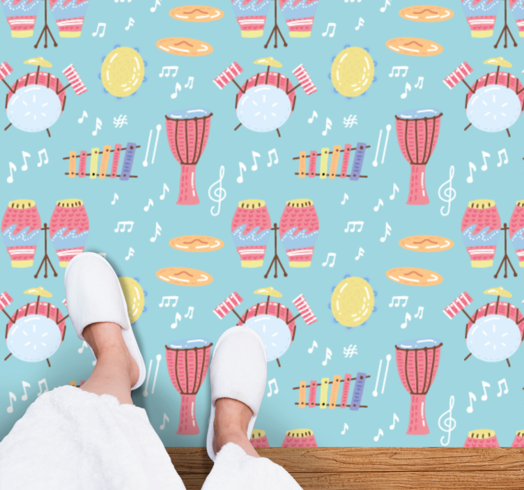 Musical Instruments Fun kids vinyl carpet - TenStickers