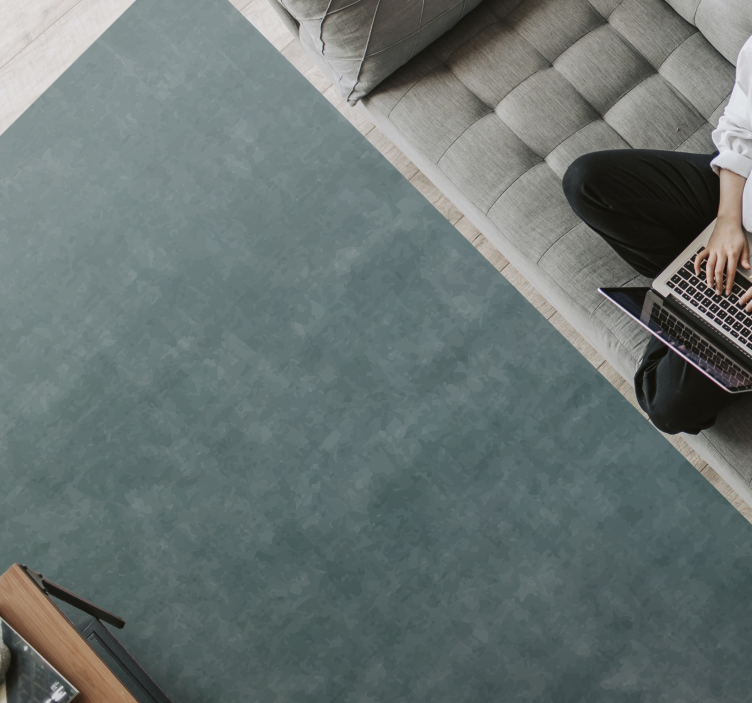 Muted Teal Hue marble vinyl carpet - TenStickers