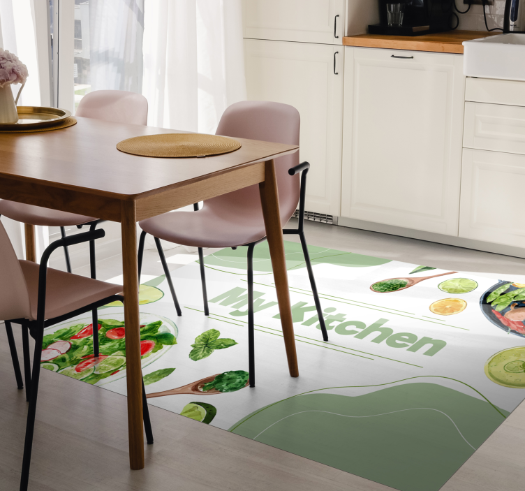 My Culinary Slice kitchen vinyl carpet - TenStickers