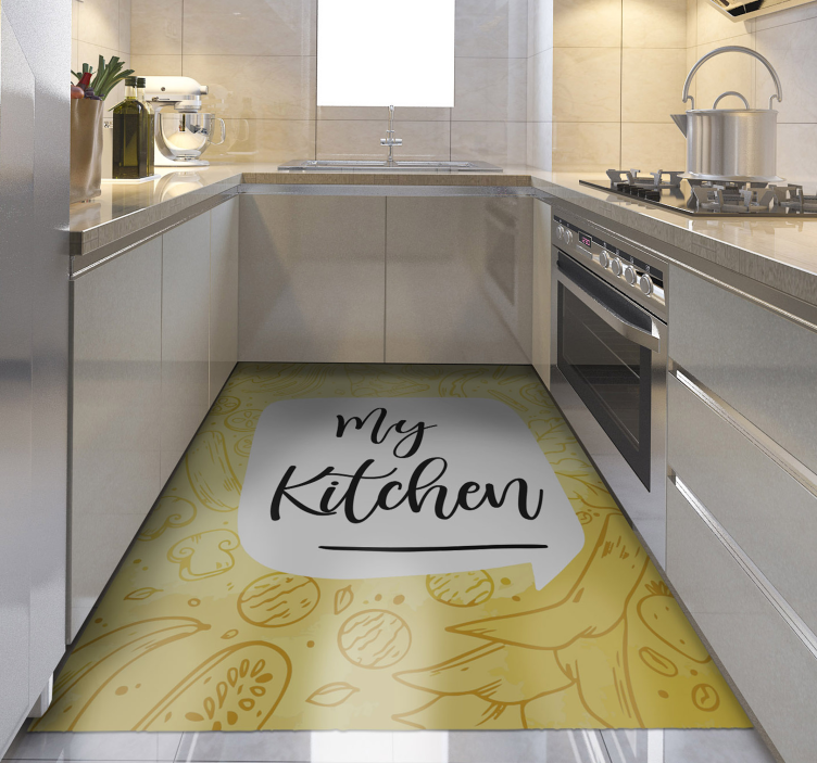 My Culinary Text kitchen vinyl carpet - TenStickers