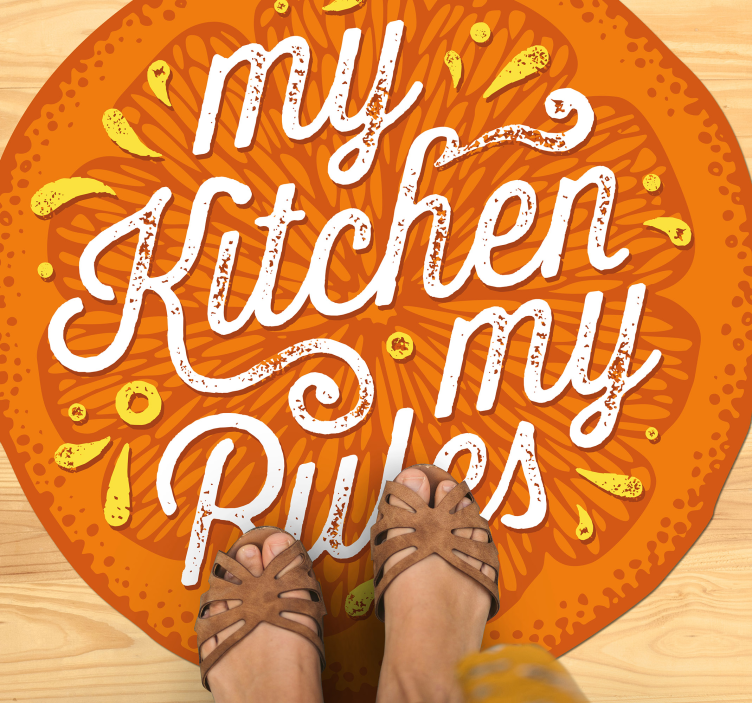 My Kitchen Rules custom vinyl carpet - TenStickers