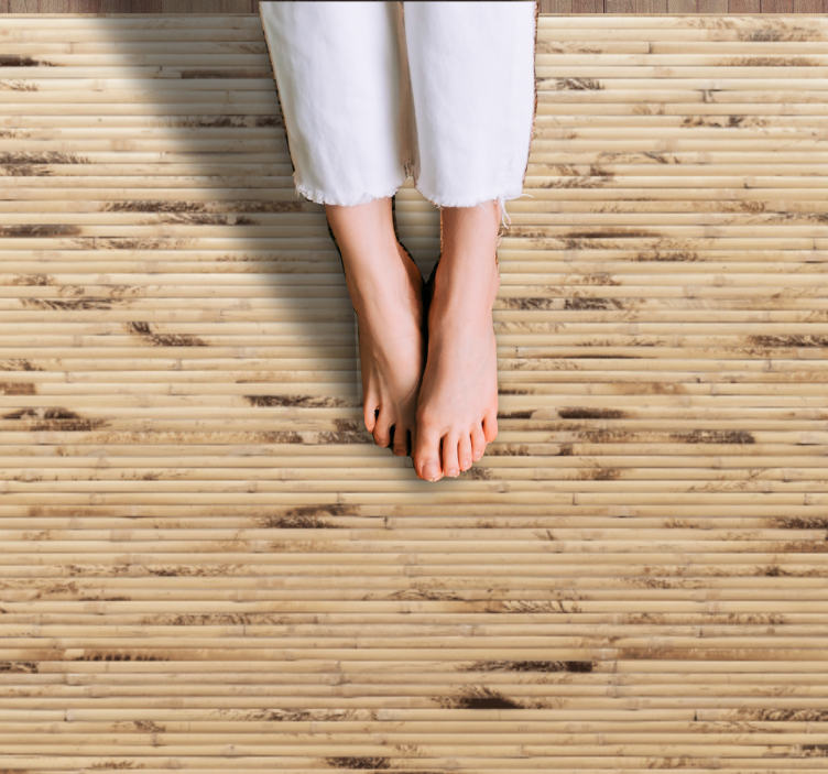 Authentic bamboo appearance wood effect vinyl carpet - TenStickers