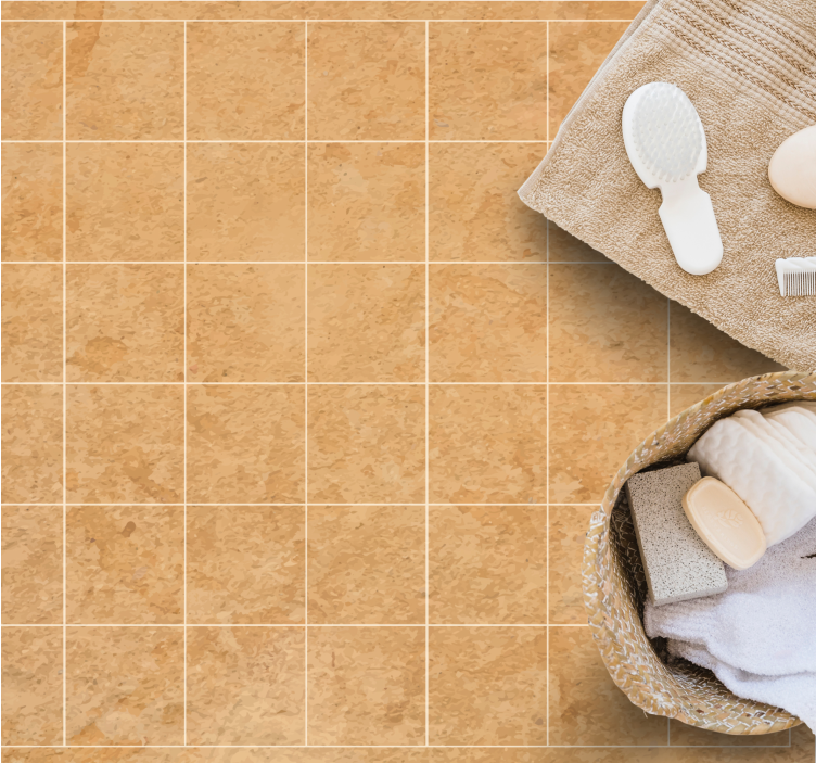 Natural beige look stone effect vinyl carpet - TenStickers