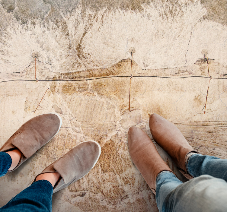 Stone effect vinyl carpet natural stone finish - TenStickers