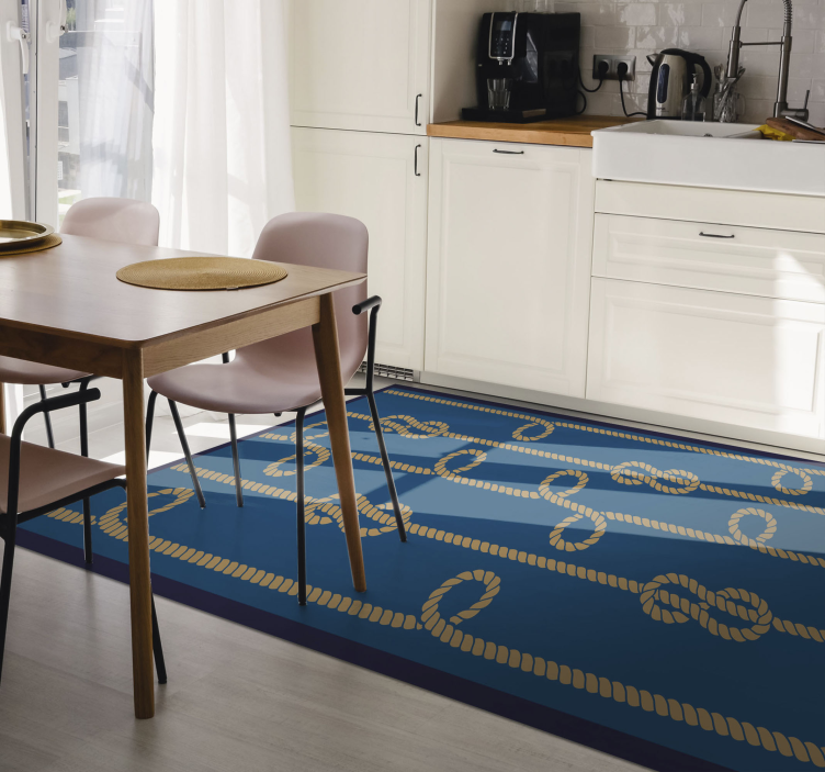 Nautical Knots Pattern texture vinyl carpet - TenStickers