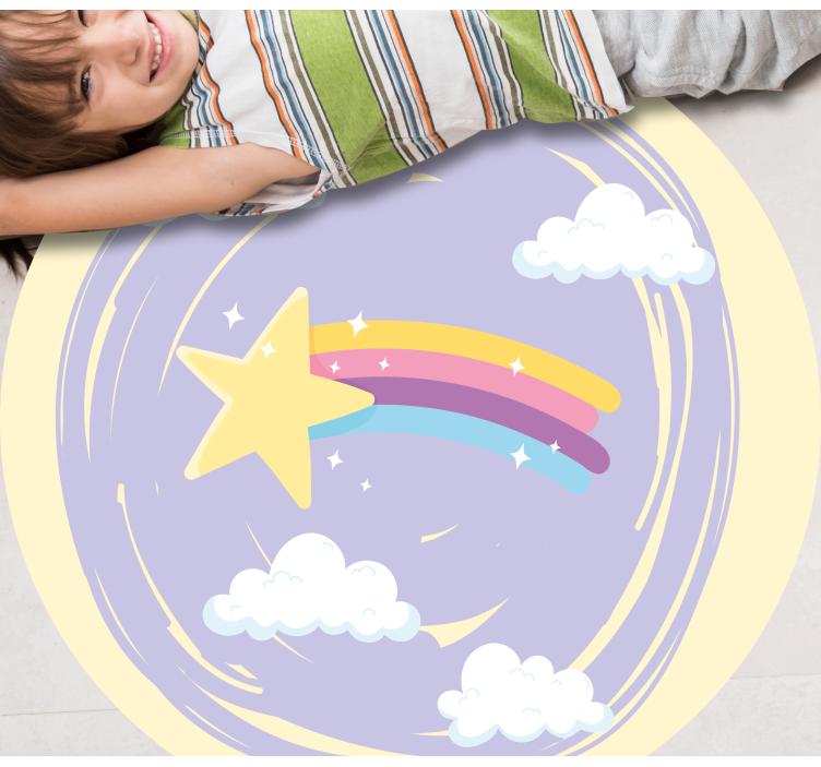 NIGHT SKY MAGIC kids vinyl carpet - TenStickers
