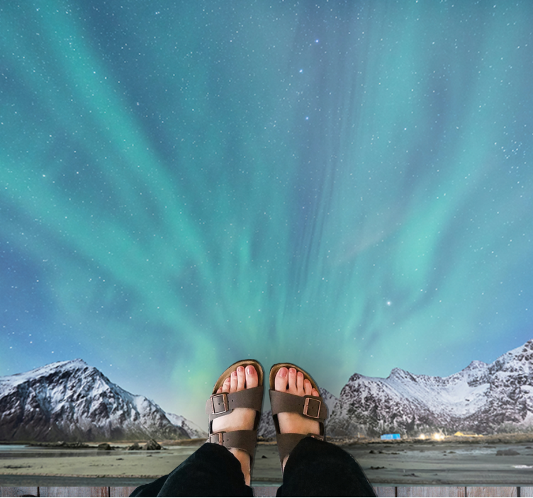 Northern Lights Beauty nature vinyl carpet - TenStickers
