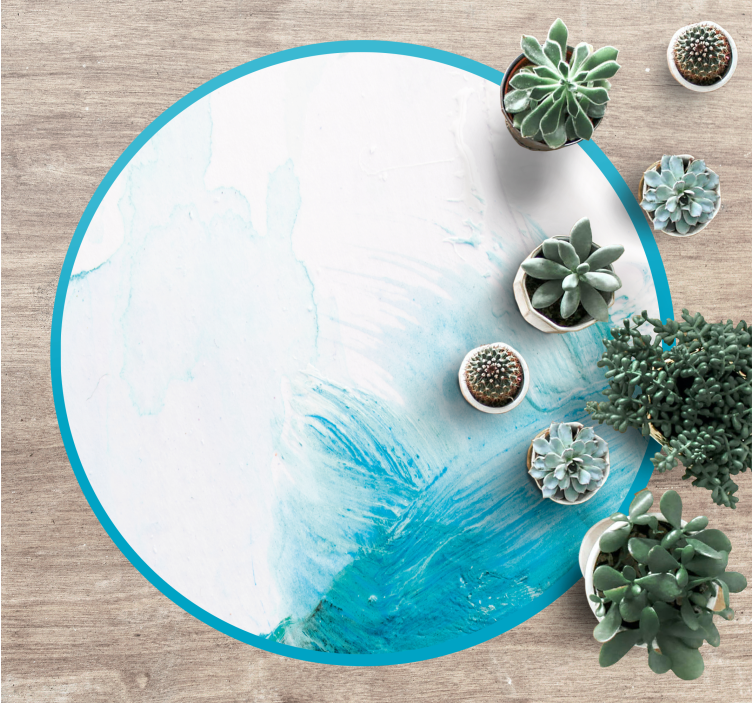 Oceanic water hues nature vinyl carpet - TenStickers