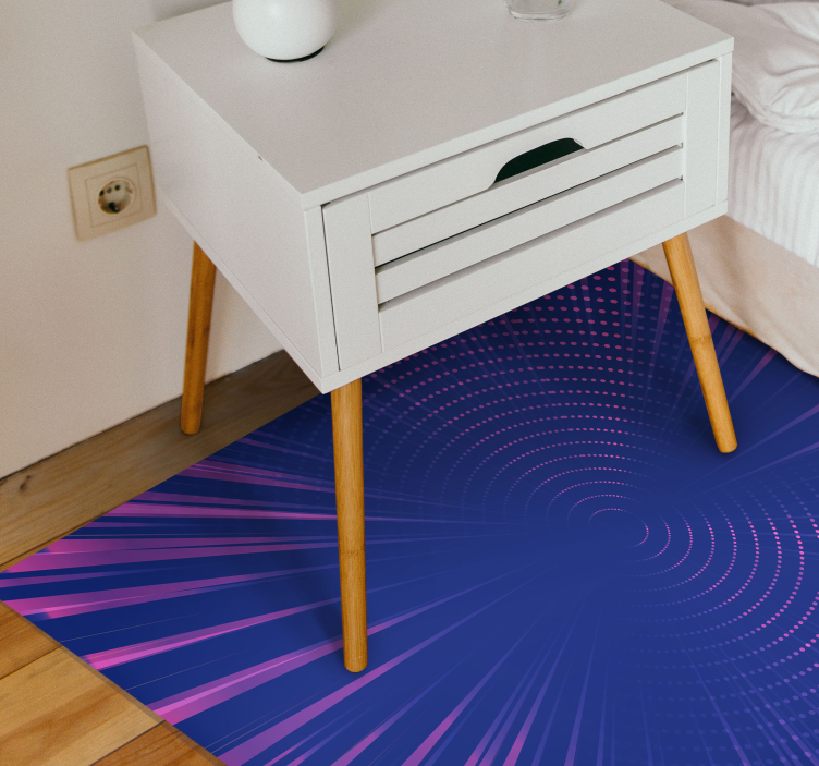 Optical Radiance geometric vinyl carpet - TenStickers