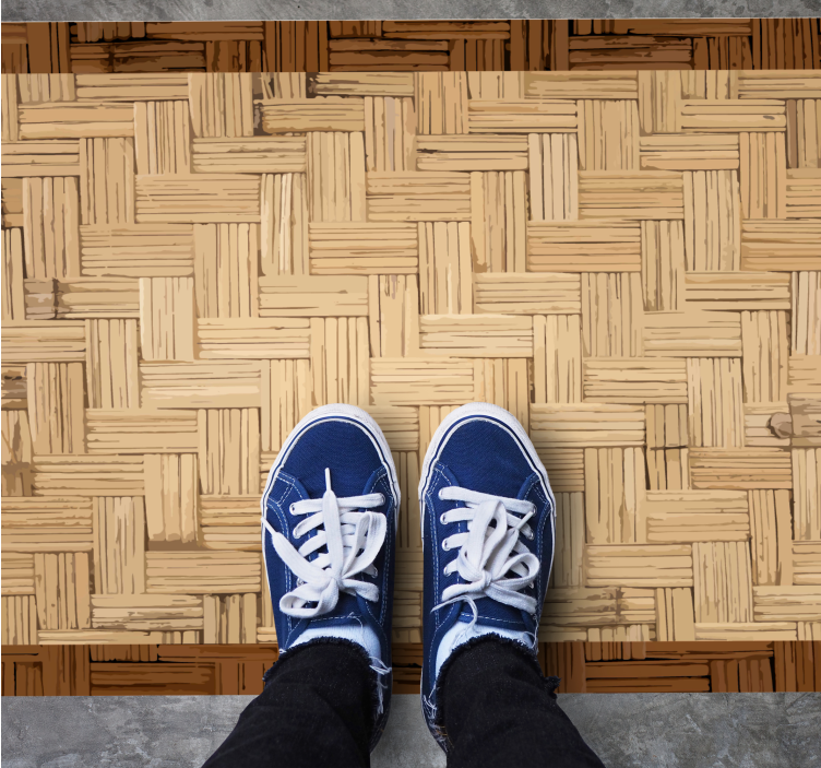 Organic Woven Surface entrance hall vinyl carpet - TenStickers