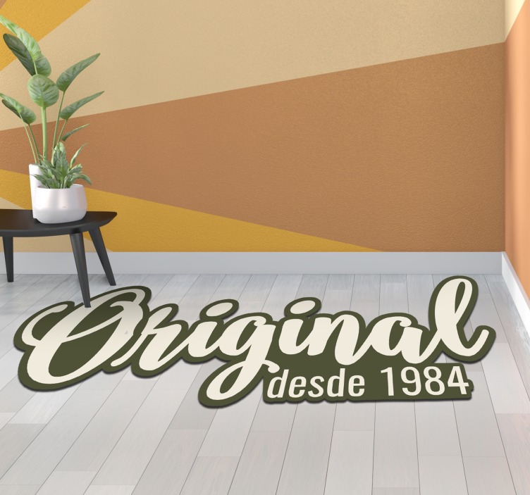 Original Since 1984 custom vinyl carpet - TenStickers