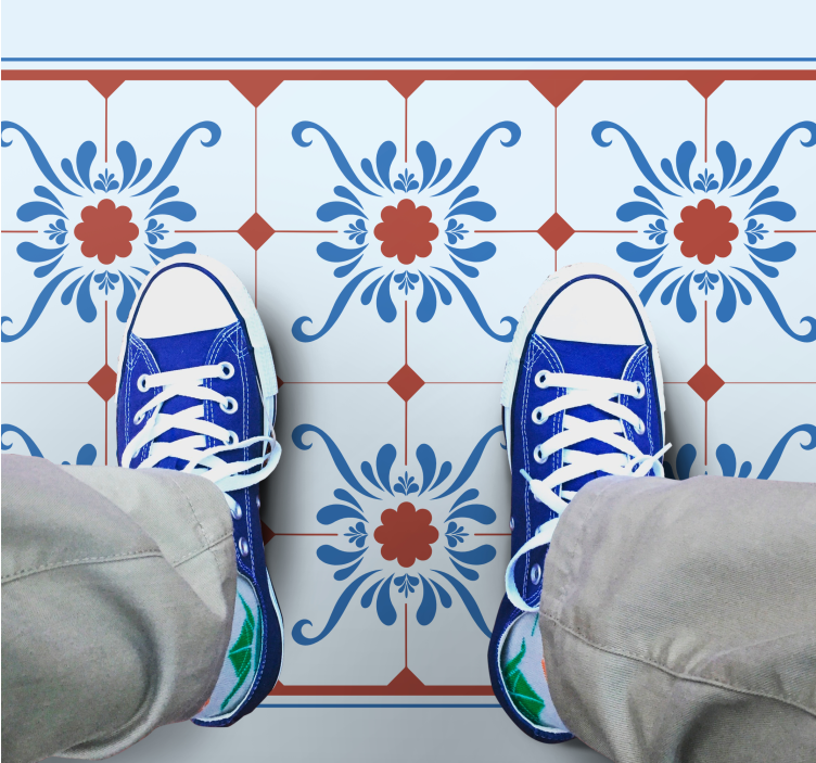 Ornamental Tile tile vinyl carpet - TenStickers