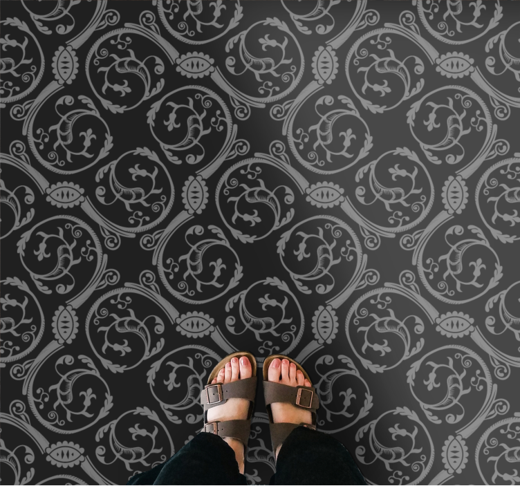 Ornate Mandala Pattern mandala vinyl carpet - TenStickers