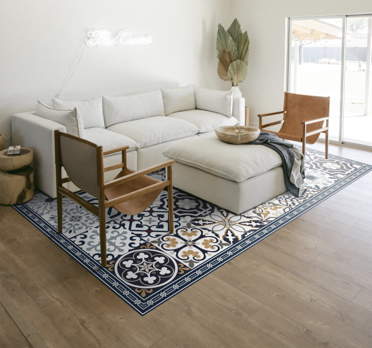 Ornate Tiles tile vinyl carpet - TenStickers