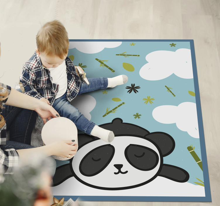 Panda Dreamscape kids vinyl carpet - TenStickers