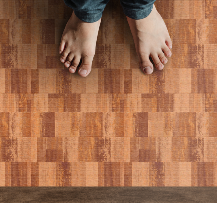 Parquet Illusion wood effect vinyl carpet - TenStickers