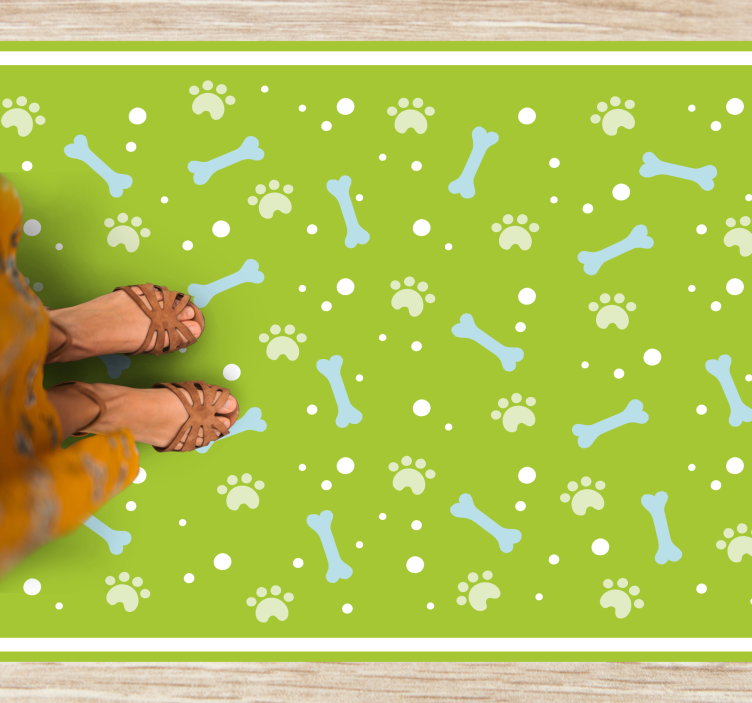 Paw Print Style animal vinyl carpet - TenStickers