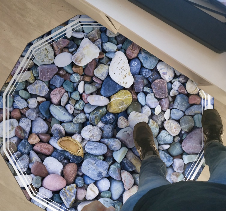 Pebble Illusion stone effect vinyl carpet - TenStickers