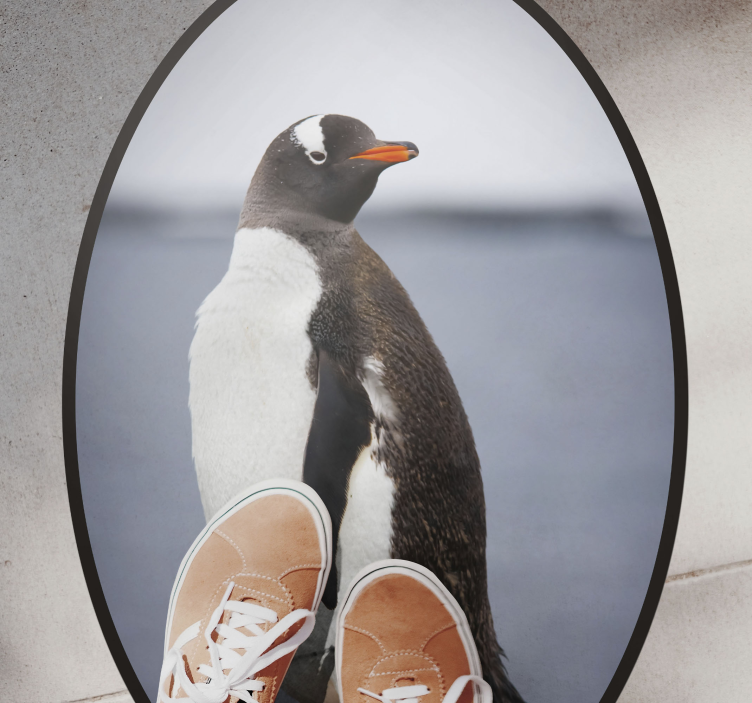 Penguin Stance animal vinyl carpet - TenStickers