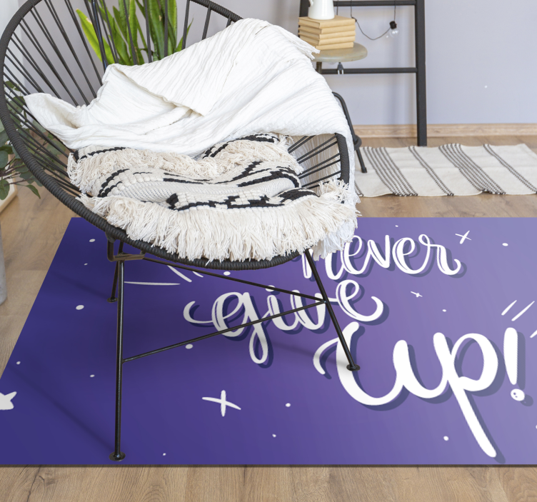 Persevere quote custom vinyl carpet - TenStickers