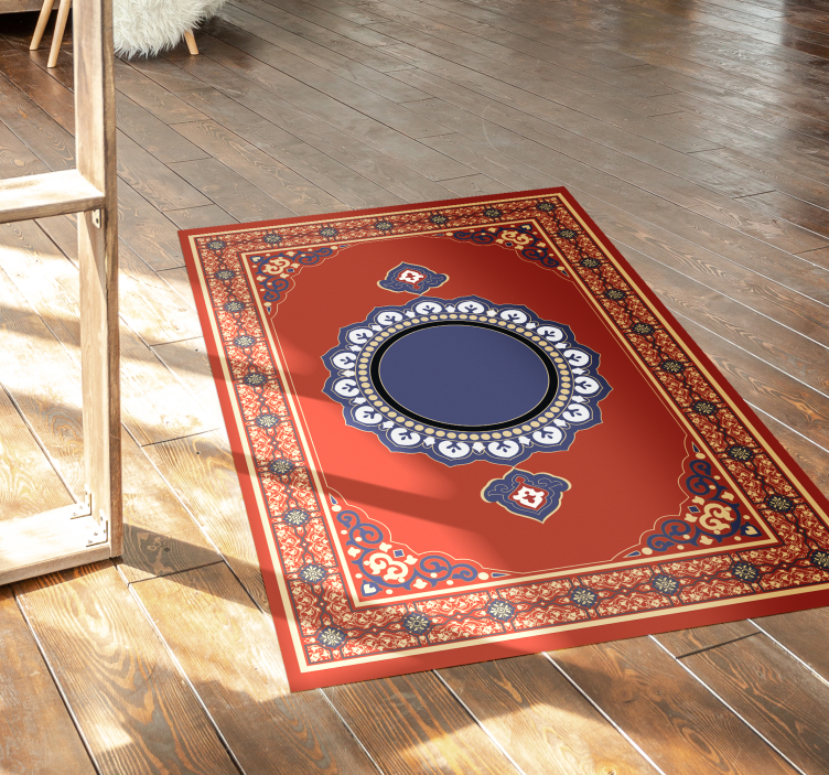 Persian style rectangular rug - TenStickers