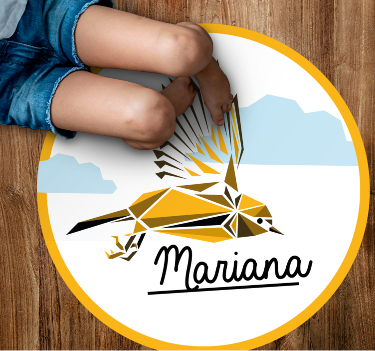Personalized Bird custom vinyl carpet - TenStickers